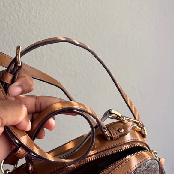 Michael Kors Brown and Tan Crossbody Bag - Picture 5 of 6